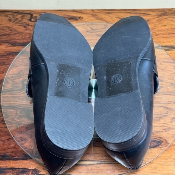 A New Day Women's Clover Faux Leather Pointed Toe Black Loafers - Picture 12 of 12